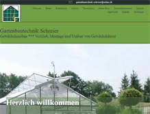 Tablet Screenshot of gartenbautechnik-schreier.de